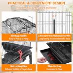 Large Metal Bird Cage with Play Top and Stand