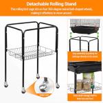 Large Metal Bird Cage with Play Top and Stand