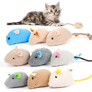 OSDUE 9 Pack Catnip Mouse Toys for Cats
