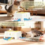 Interactive 2-in-1 Cat Toy with Moving Feathers