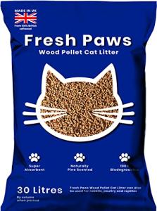 Fresh Paws Premium Wood Pellet Cat Litter 30L