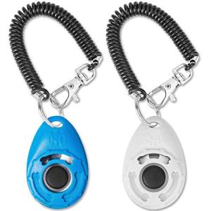 2 Pack Dog Training Clicker - Big Button Tool
