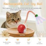 Interactive USB Rechargeable Cat Ball Toy