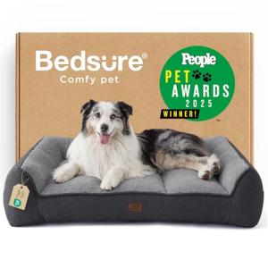 Washable Extra Thick Dog Bed for Large Dogs