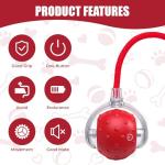 Rechargeable Motion-Activated Red Cat Ball Toy