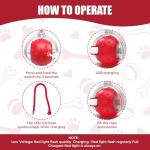 Rechargeable Motion-Activated Red Cat Ball Toy