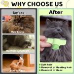 Cat Grooming Comb with Release Button for Tangles