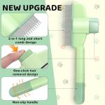 Cat Grooming Comb with Release Button for Tangles