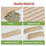 Natural Sisal Cat Toy Pillows - Chew & Kick