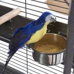 Spacious Metal Bird Cage with Rolling Wheels