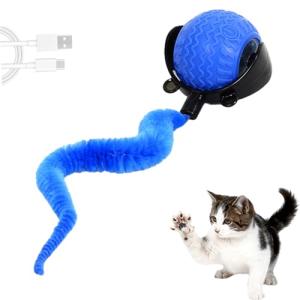 QILUCKY Interactive Cat Toy Ball with Tail