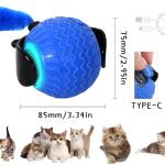 QILUCKY Interactive Cat Toy Ball with Tail