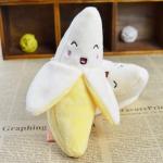 Yellow Banana Plush Toy for Small Pets