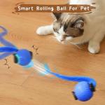 QILUCKY Interactive Cat Toy Ball with Tail