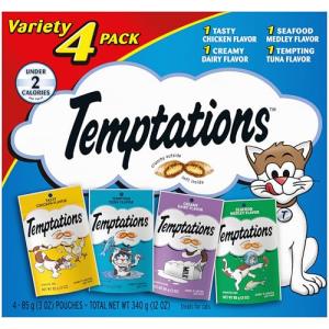 Temptations Cat Treats Variety Pack - 4 Pouches