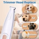 Quiet Dog Paw Trimmer with LED Light