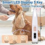 Quiet Dog Paw Trimmer with LED Light