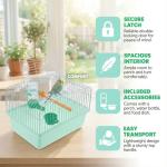 Milisten Travel Bird Cage for Parrots and Lovebirds