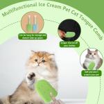 Cat Tongue Comb and Brush Set - Silicone Grooming Tools
