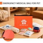 Portable Pet First Aid Kit for Dogs and Cats
