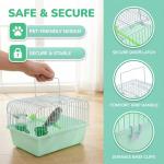 Milisten Travel Bird Cage for Parrots and Lovebirds