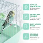 Milisten Travel Bird Cage for Parrots and Lovebirds