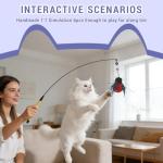 7-Piece Cat Wand Toy Set for Indoor Fun