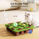 Interactive Cat Puzzle Toy with 3 Balls