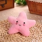 Pink Plush Squeaky Starfish Toy for Dogs