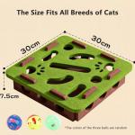 Interactive Cat Puzzle Toy with 3 Balls