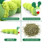 Catnip Caterpillar Chew Toy for Kittens