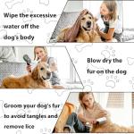 2 Pack Soft Dog Towels & Flea Comb Set