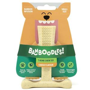 Bamboodles Cheese Flavored T-Bone Chew Toy