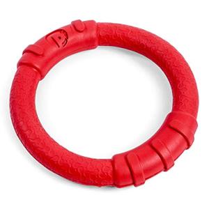Petface Rubber Ring Dog Toy, Small, Red