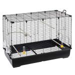 Large Metal Bird Cage with Feeders and Perches