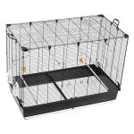 Large Metal Bird Cage with Feeders and Perches