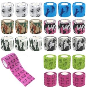 24pcs Colorful Vet Wrap Bandages for Dogs