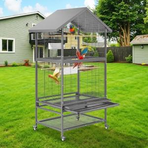 Extra Large Rolling Bird Cage for Parrots