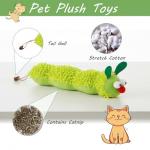Catnip Toy Set for Indoor Cats: Caterpillar, Carrot, Worm