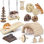 Natural Wooden Chew Toys for Small Pets