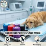 Self-Adhesive Cohesive Bandage Wrap for Pets