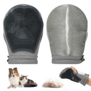 Double-Sided Pet Grooming Gloves for Dogs and Cats