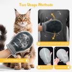 Double-Sided Pet Grooming Gloves for Dogs and Cats