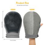 Double-Sided Pet Grooming Gloves for Dogs and Cats