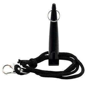 SZXMDKH Dog Whistle with Lanyard - Used for Recall & Dog Training - Long Distance - Good Frequency for Most Breeds of Dog - Standard Pitch - Food Grade Plastic (Black)