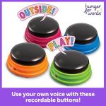Hunger for Words Talking Pet Starter Set, Recordable Buttons for Dogs, Talking Dog Buttons, Teach Your Dog to Talk