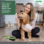 Double-Sided Dog Grooming Brush with Non-Slip Grip