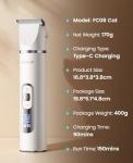 oneisall Cordless Cat Clippers with LCD Display
