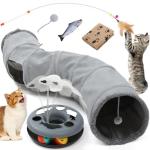 Interactive Cat Toys Set with Tunnel and Balls