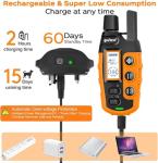 Rechargeable Waterproof Dog Training Collar with Remote